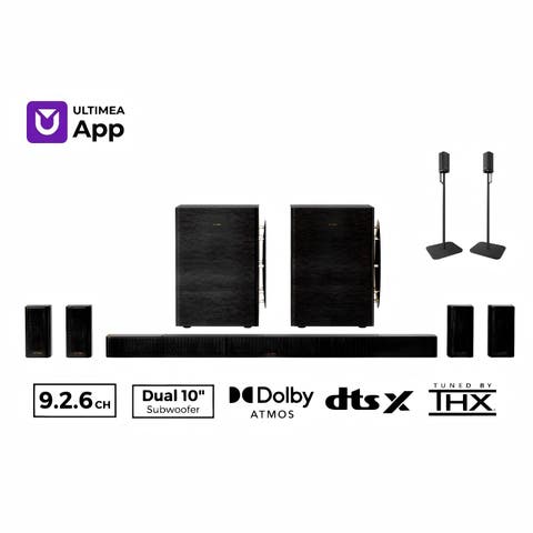 ULTIMEA Skywave Series 9.2.6 Wireless Sound Bar with Dolby Atmos, DTS:X, THX-Tuned, Dual 10" Subs & 2000W