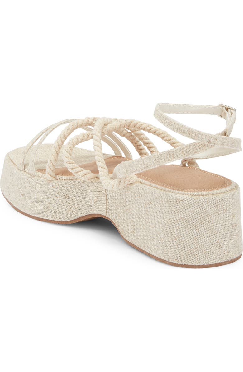 ASOS DESIGN Tari Rope Strap Wedge Platform Sandal, Alternate, color,