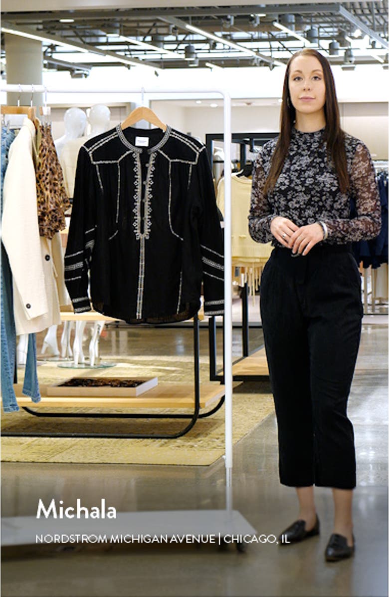 Pelson Embroidered Top, sales video thumbnail