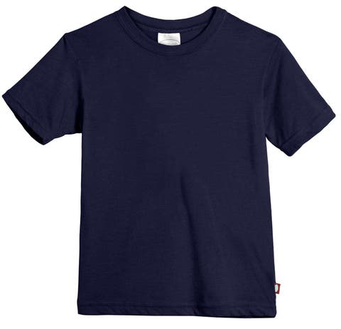 Boys Organic Cotton Soft Jersey Short Sleeve Crew Tee (Toddler/Kids)