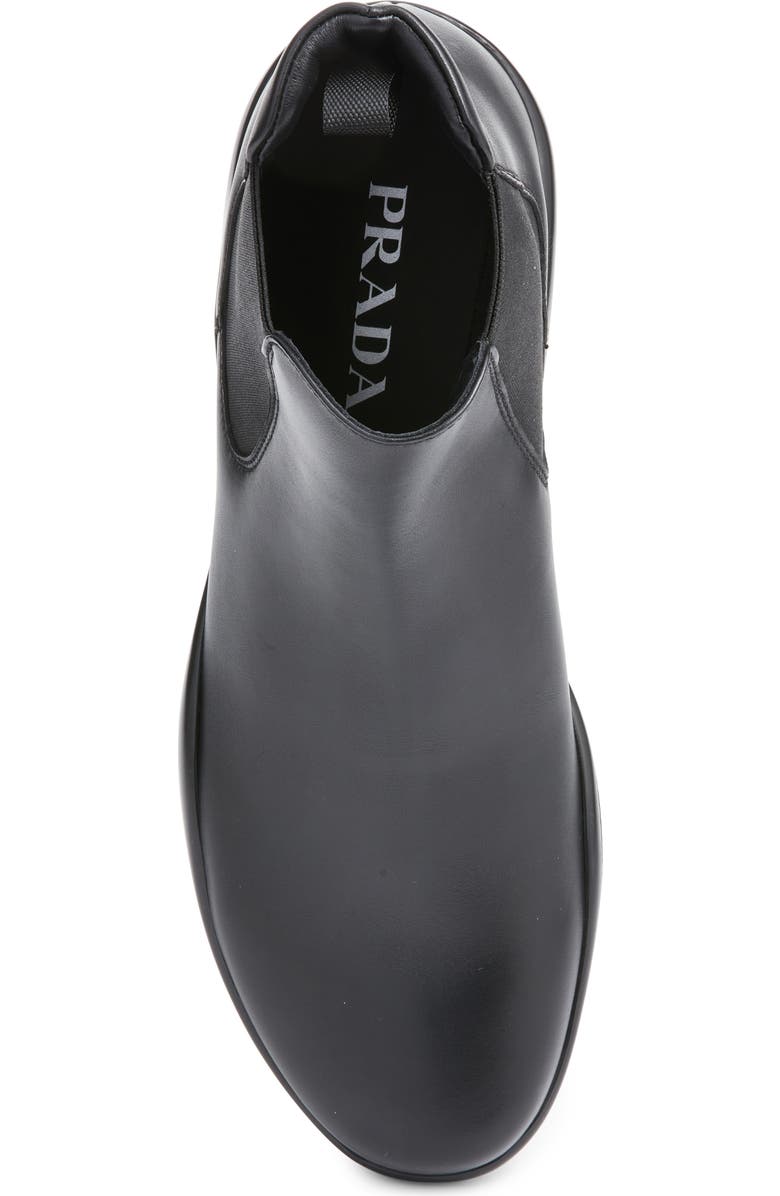Prada America's Cup Chelsea Boot, Alternate, color, Nero