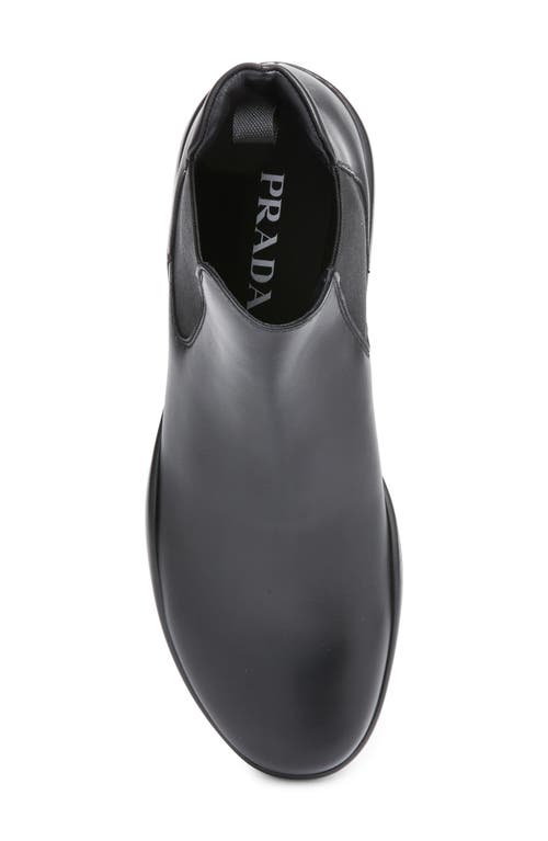 Prada Chelsea Boots With Pull Tabs In Black