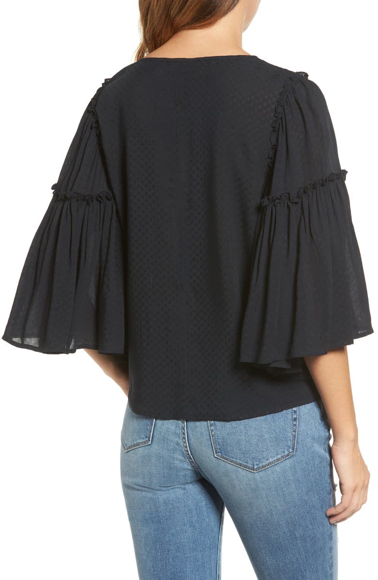 Hinge Ruffle Blouse, Alternate, color, 