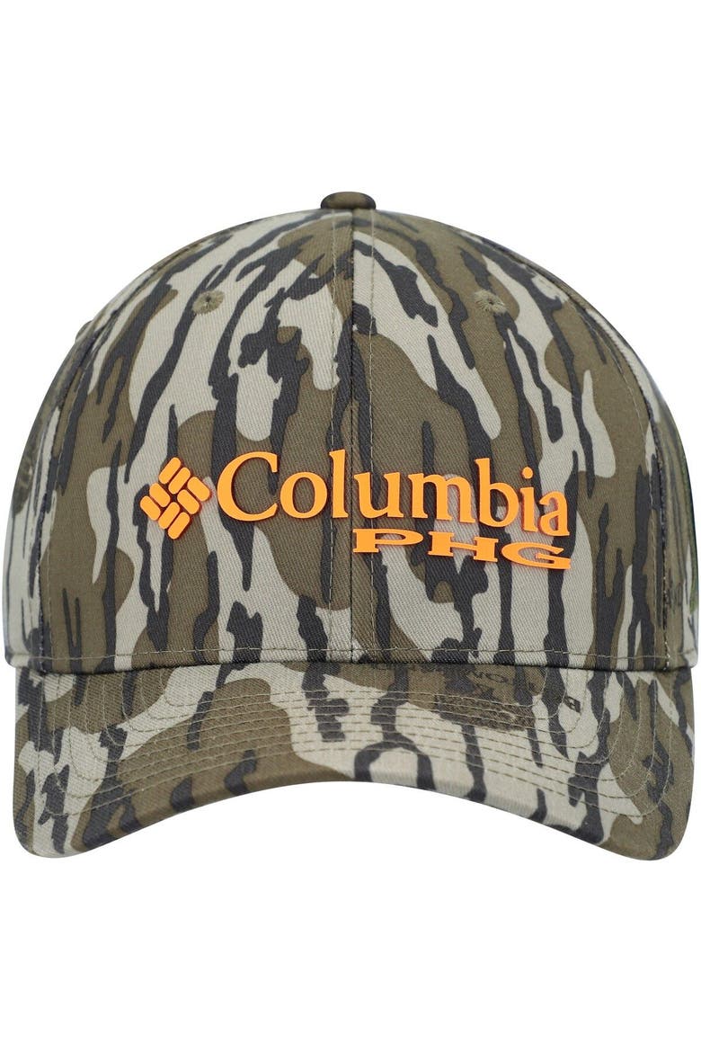 Men's Columbia Mossy Oak Camo Michigan State Spartans Bottomland Flex Hat, Alternate, color, Camo