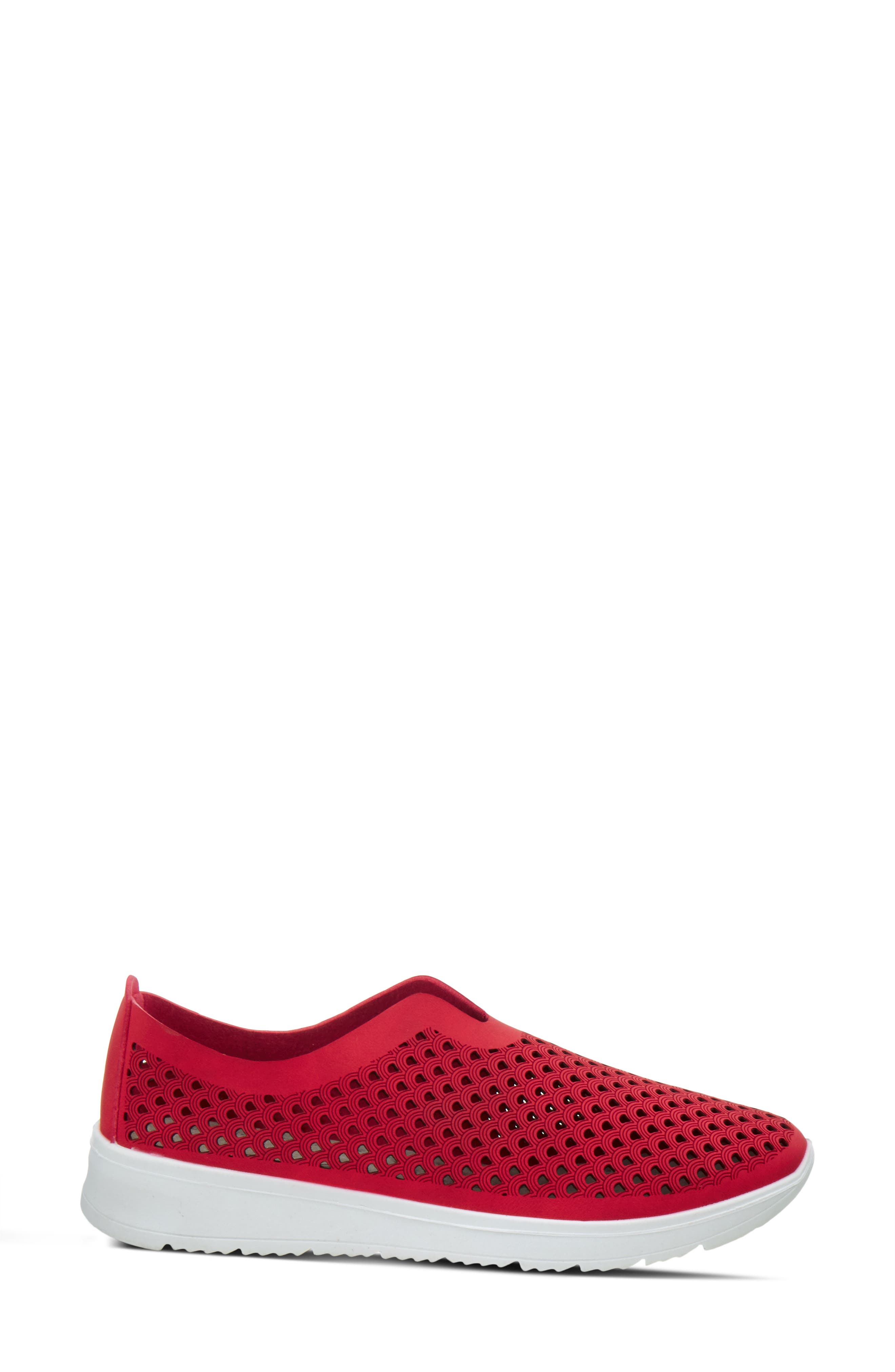 Flexus by Spring Step Centrics Slip-On Sneaker, Alternate, color, Red Nubuck Leather