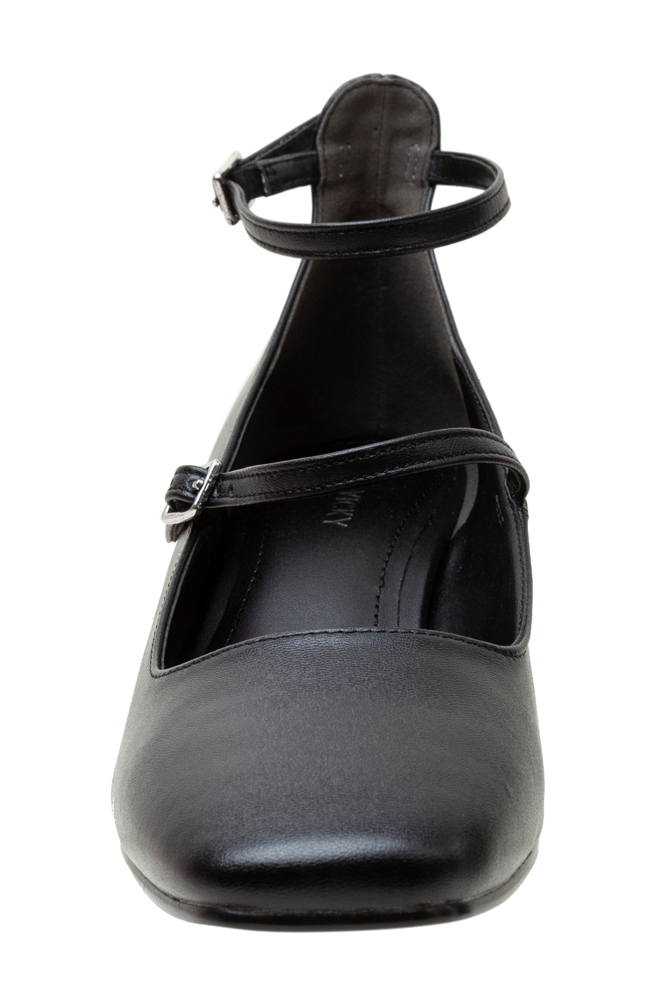 Saint Ankle Strap Pump, Alternate, color, BLACK