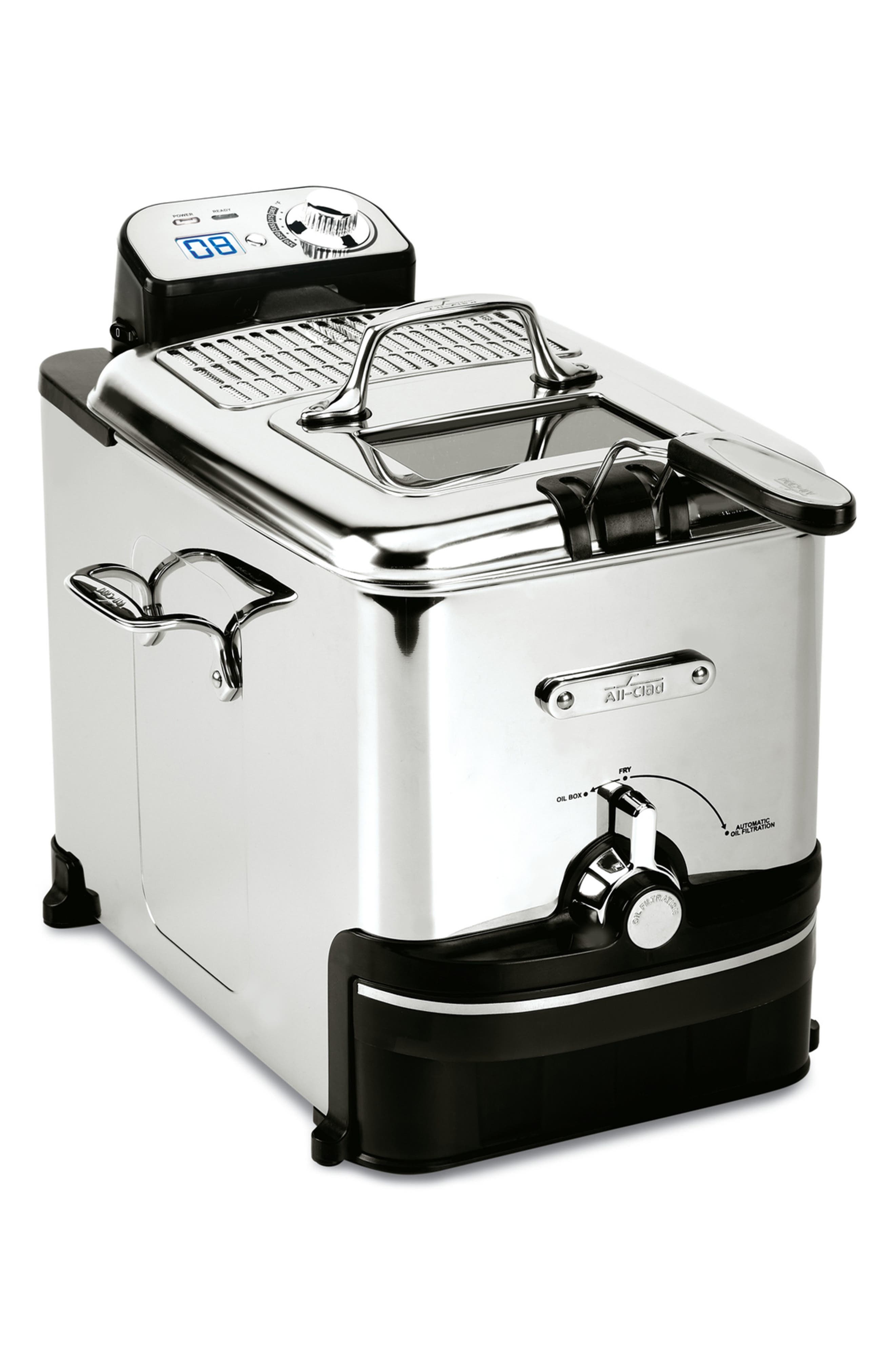 All-Clad EZ Clean Pro 3.5-Liter Deep Fryer in Silver 