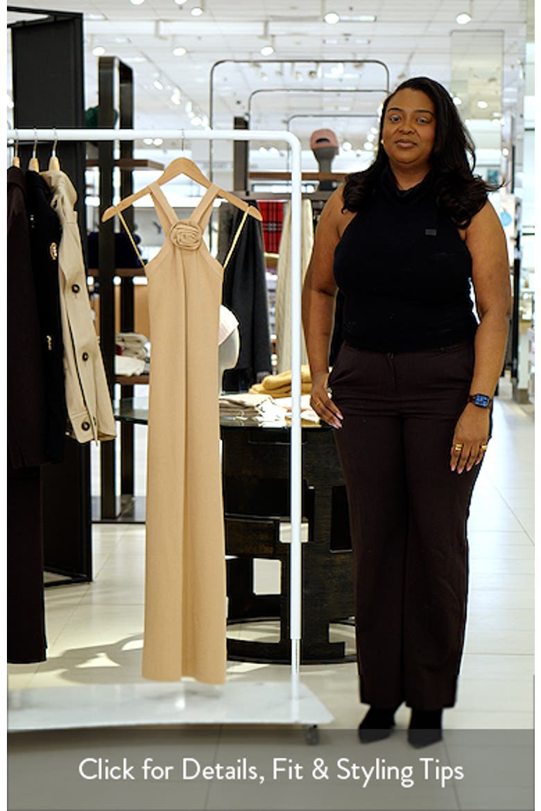 Rosette Knit Maxi Dress video