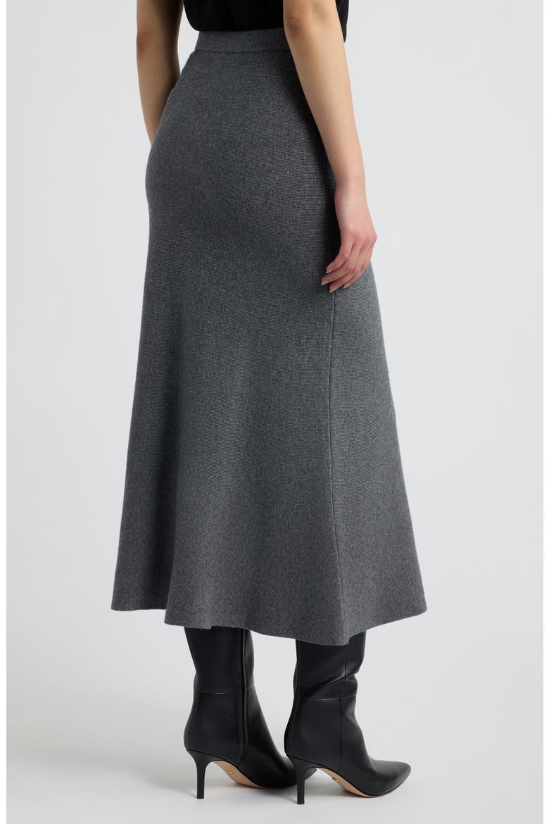 Odita Midi Skirt, Alternate, color, HEATHER CHARCOAL
