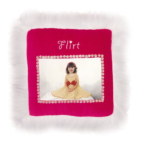 C & F Home C&f Home Flirt Picture Picture Small/petite Accent Pillow, 10" X 10" In Pink