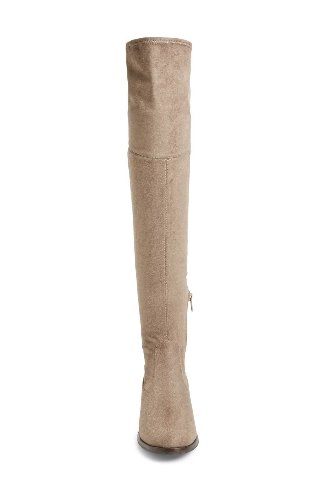 Ivanka Trump 'Livi' Faux Suede Over the Knee Boot, Alternate, color, 