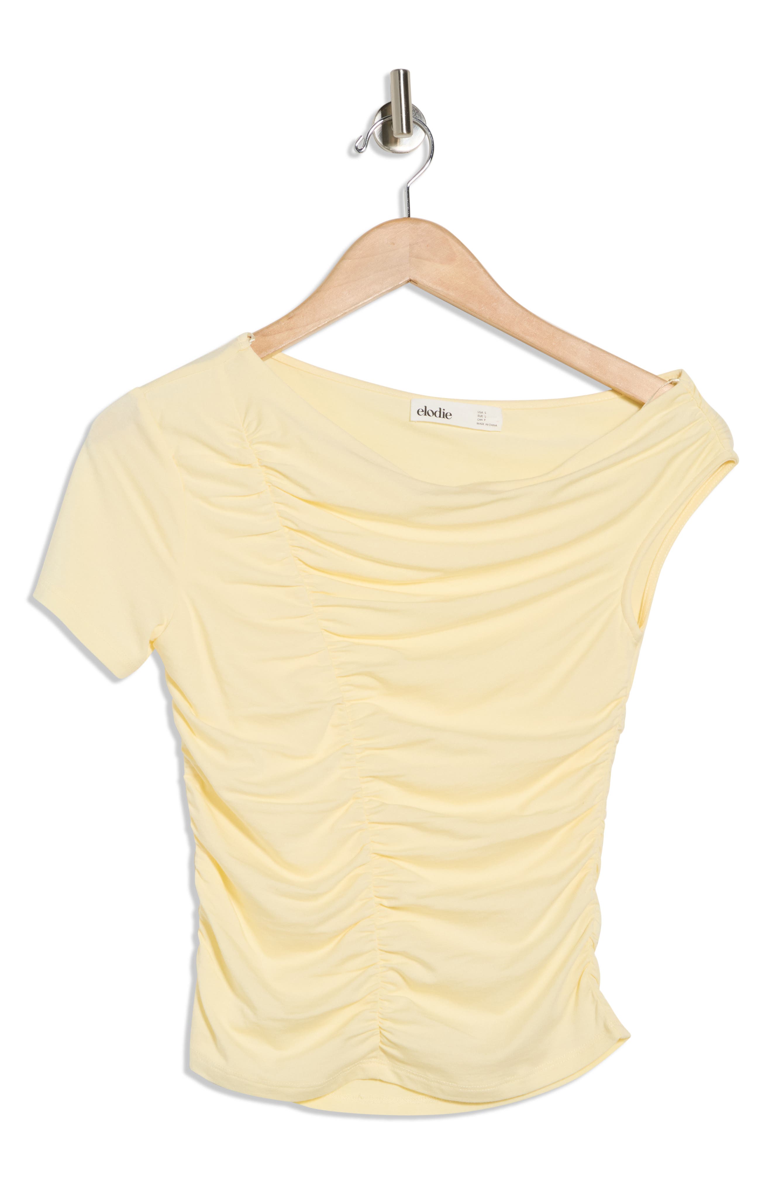 Elodie Ruched Asymmetric Top
