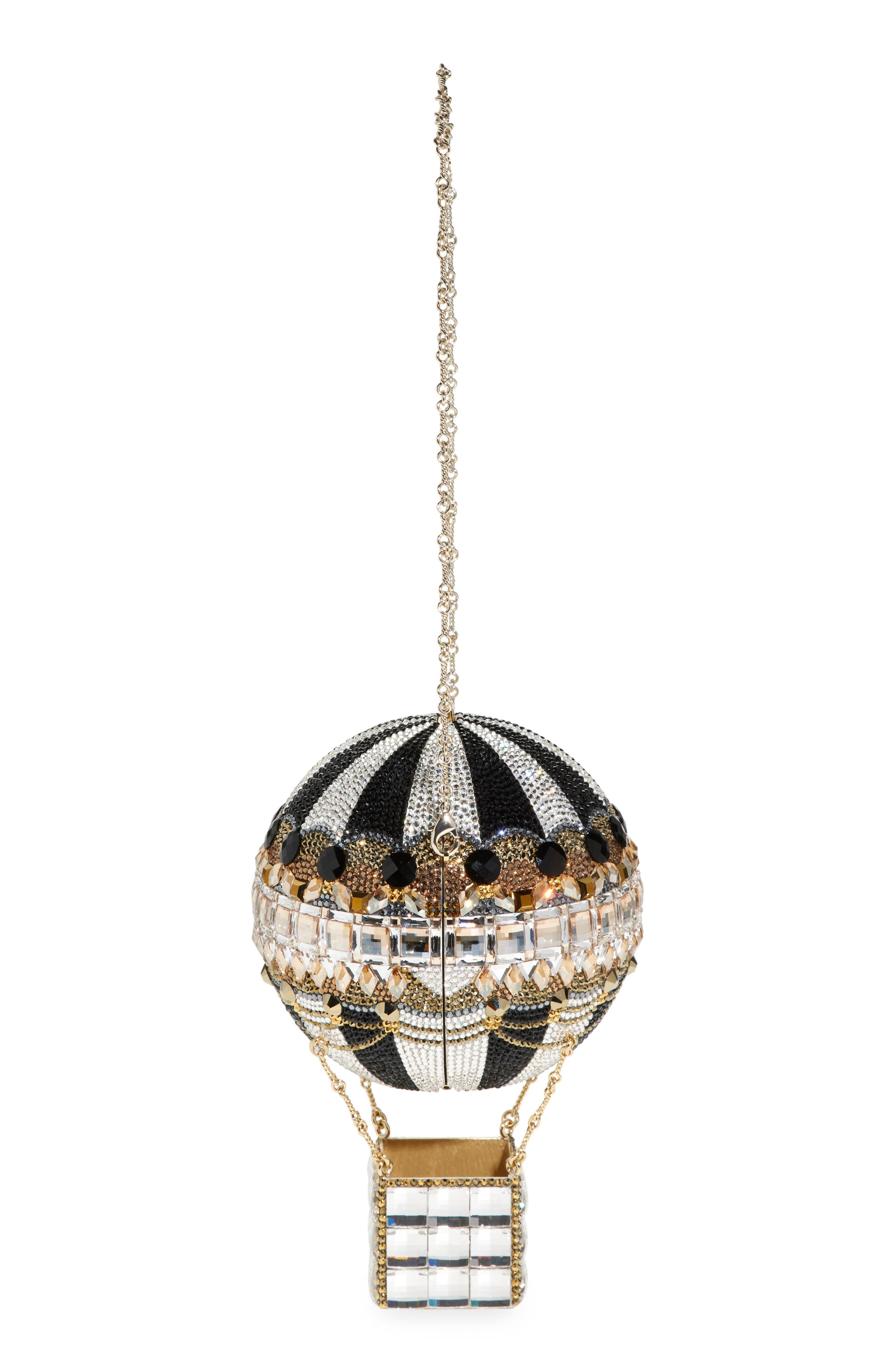 JUDITH LEIBER COUTURE Hot Air Balloon Crystal Embellished Clutch, Alternate, color, 