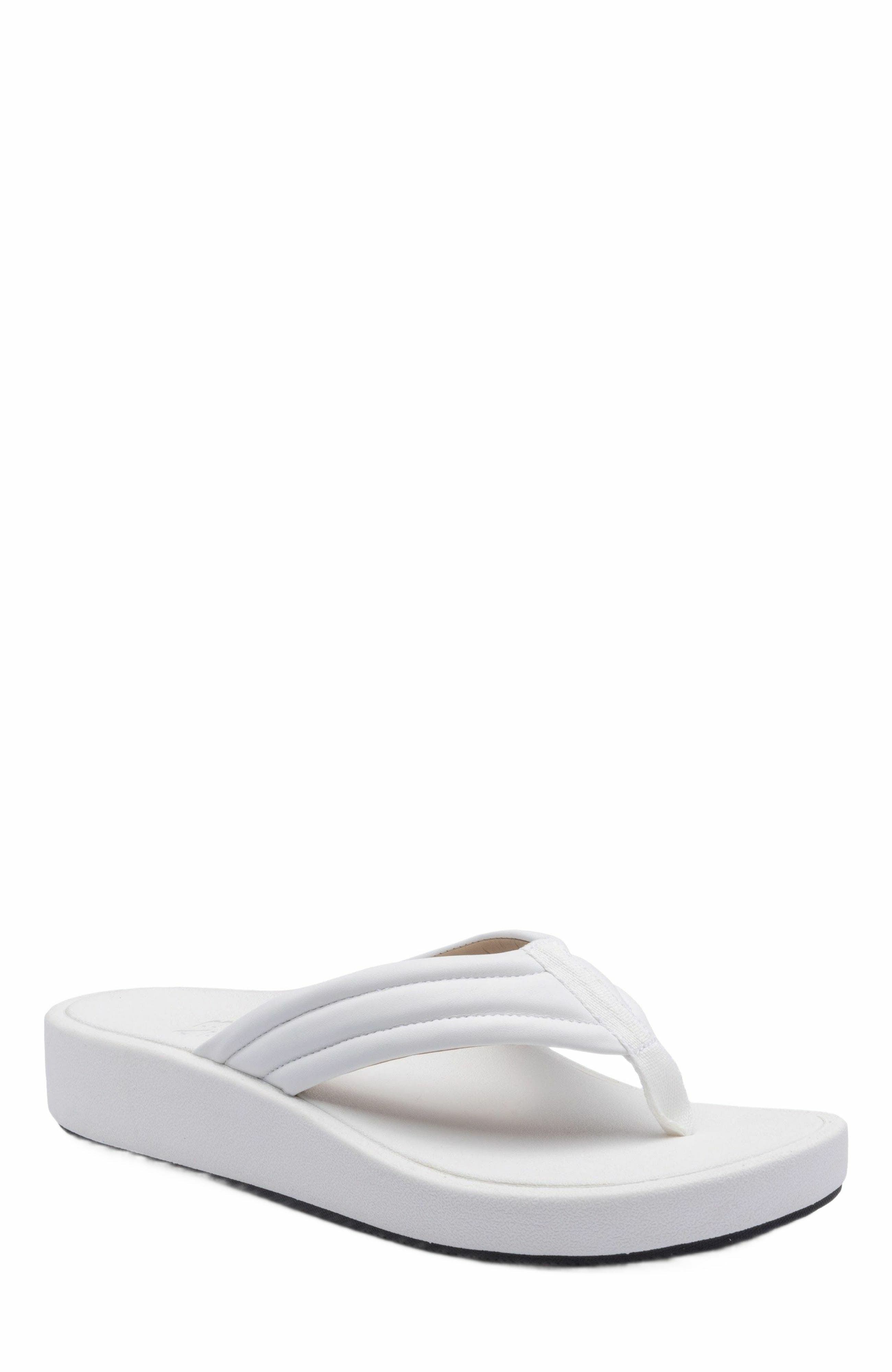 ABEO Paseo Thong Sandal, Main, color, White - Regular