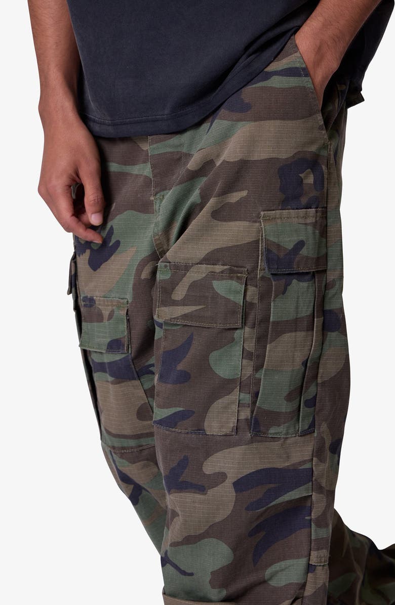 mnml Camo Print Ultra Baggy Ripstop Cargo Pants, Alternate, color, Camo