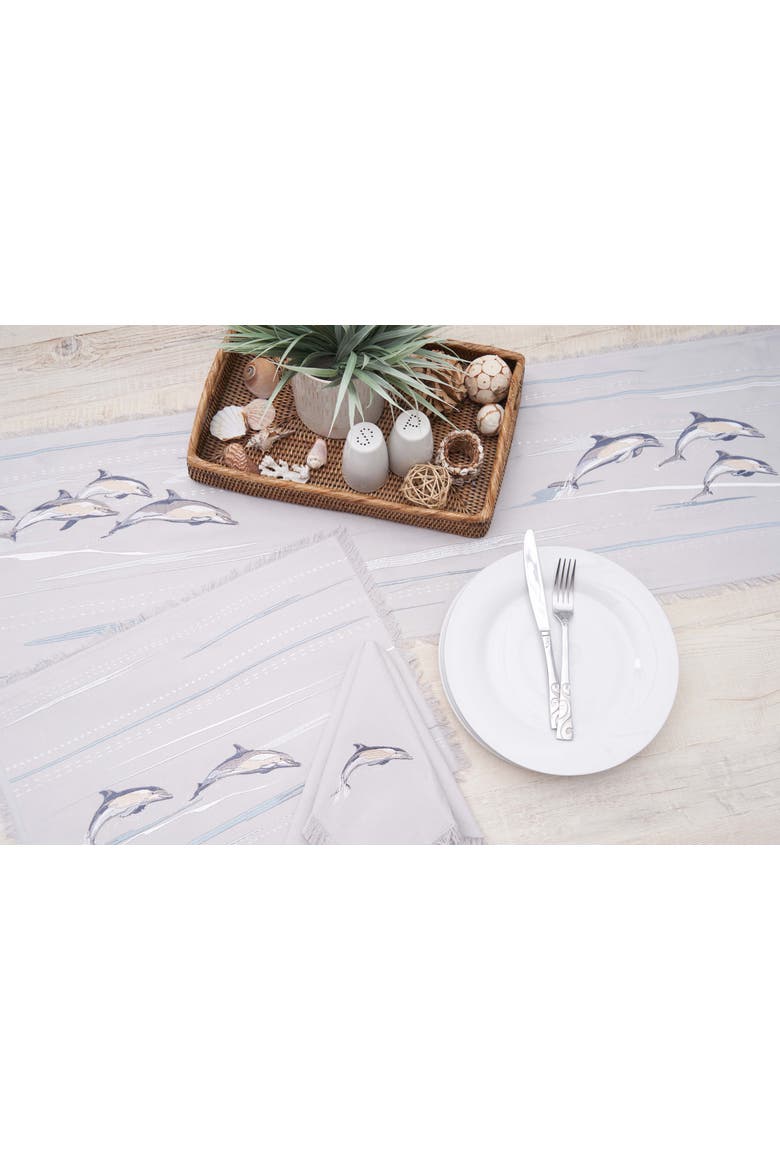 Dolphin Cove Napkins Set of 4, Alternate, color, White