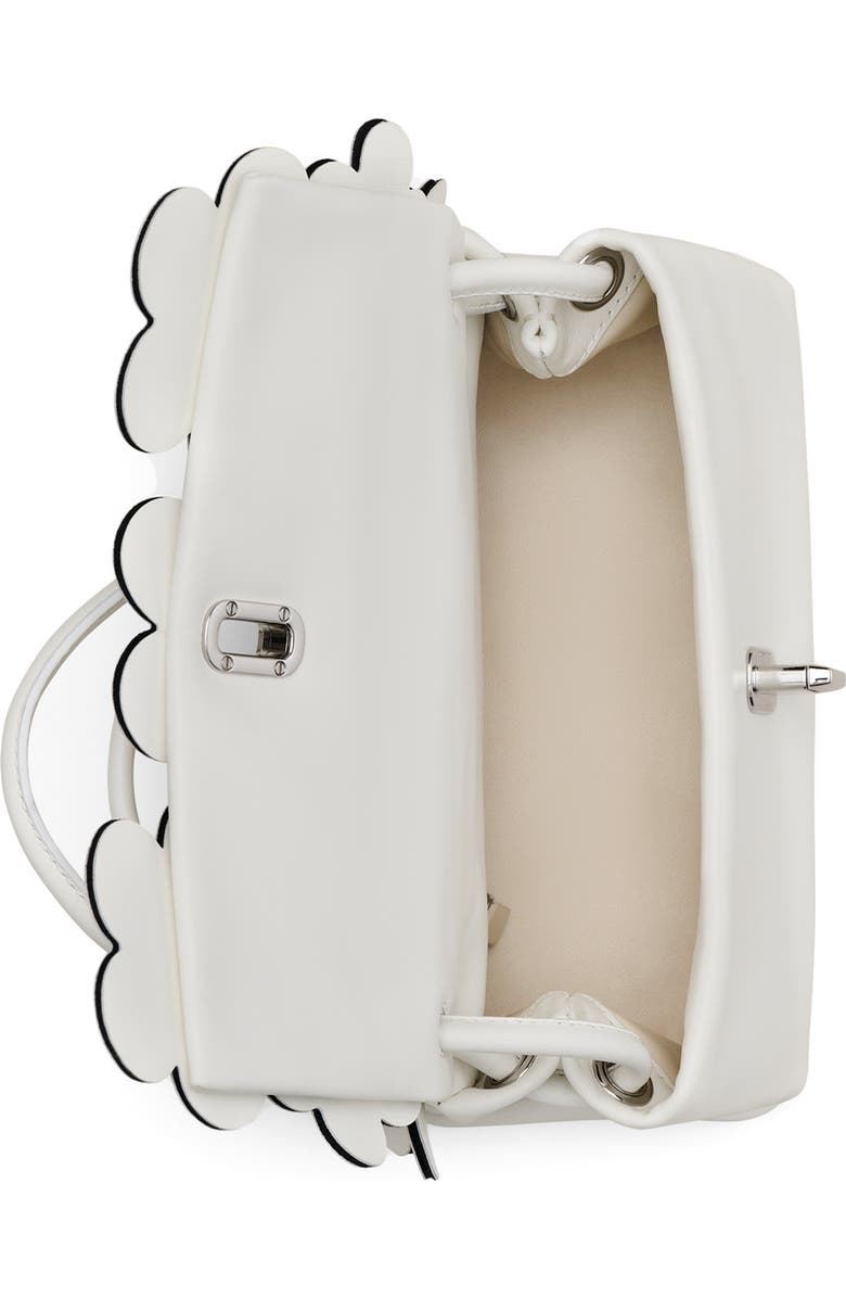 Marc Jacobs The Mini Dual Daisy Appliqué Leather Top Handle Bag, Alternate, color,