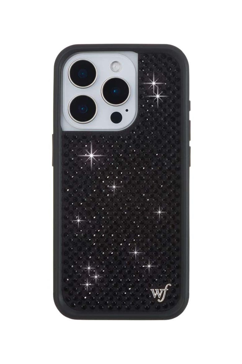 Black Rhinestone iPhone Case, Alternate, color, Black