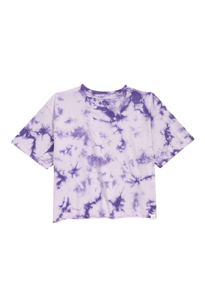 Kids' The Graphic Tee, Main, color, PURPLE BLOOM TIE DYE
