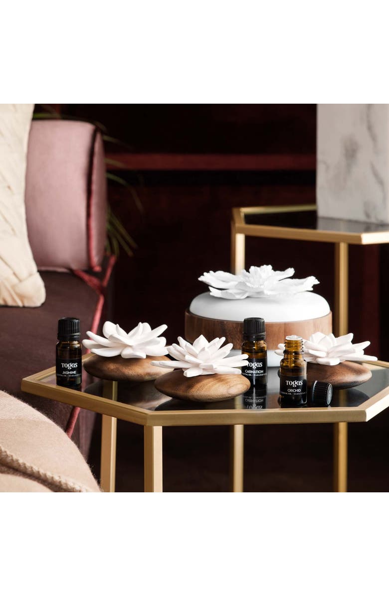 Togas Summer Orchid Ceramic Sachet, Alternate, color, White