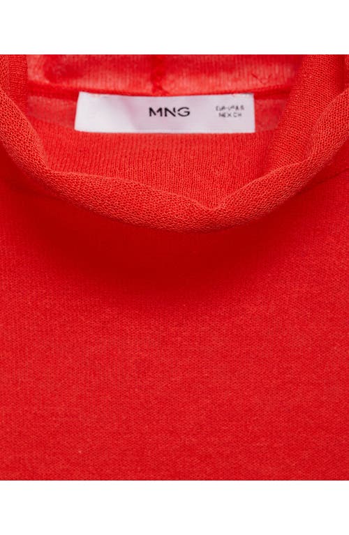 Mango Turtleneck Sweater In Red