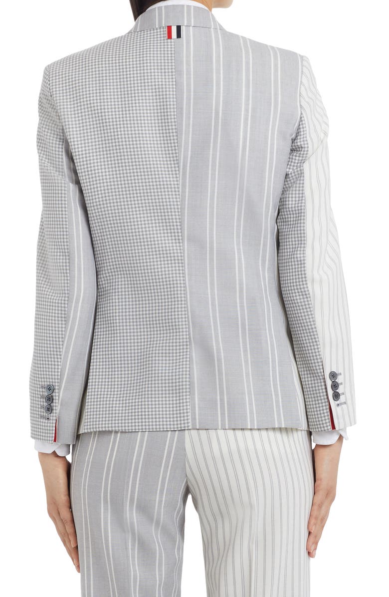 Thom Browne Mixed Print Wool Hopsack Classic Blazer, Alternate, color, 