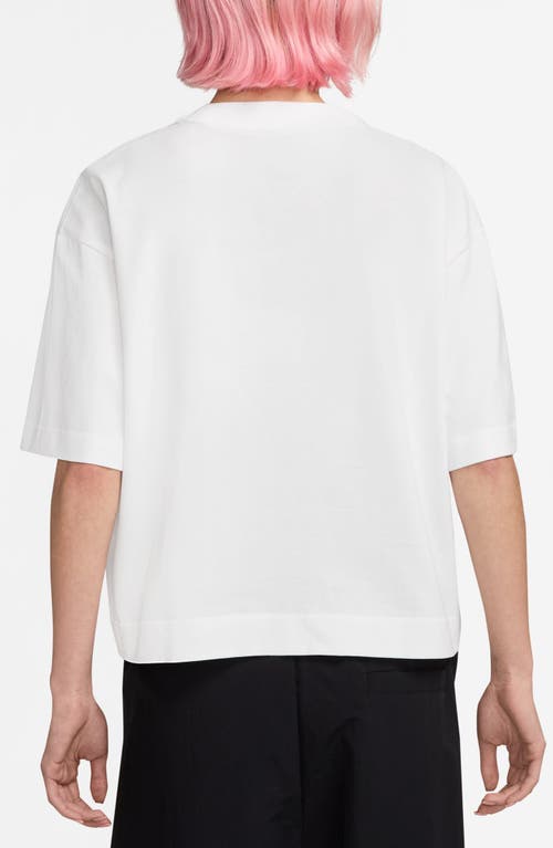 Nike Boxy Midweight Cotton T-shirt In White