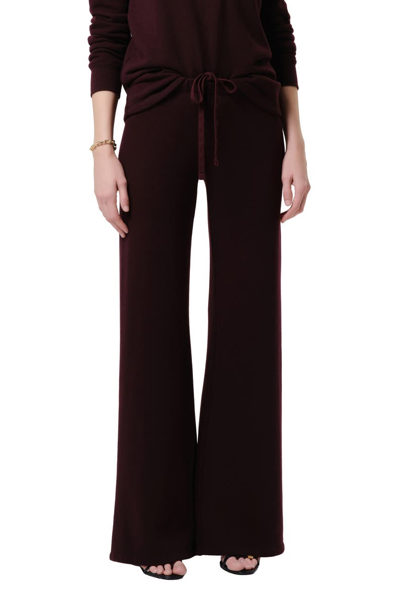 Nora Drawstring Pants, Main, color, MAHOGANY DK PURPLE