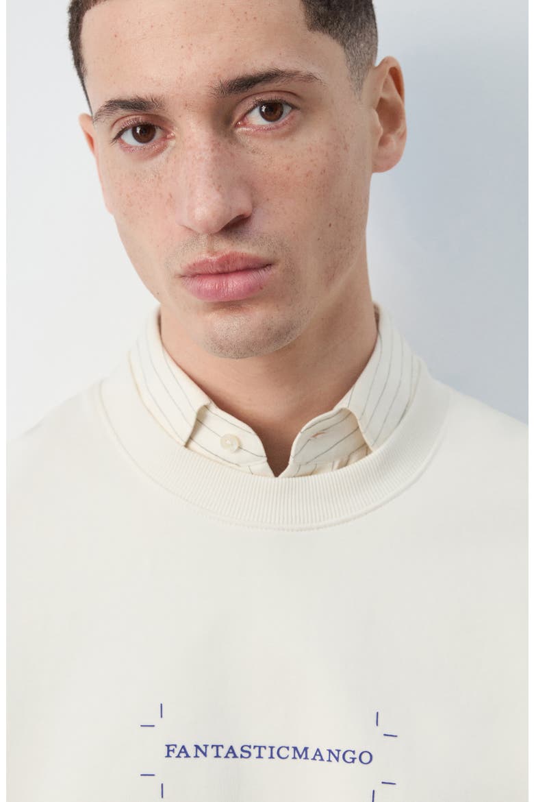 x Fantastic Man Logo Graphic Sweatshirt, Alternate, color, OFF WHITE