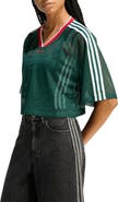 adidas Originals Mesh Crop Jersey Top