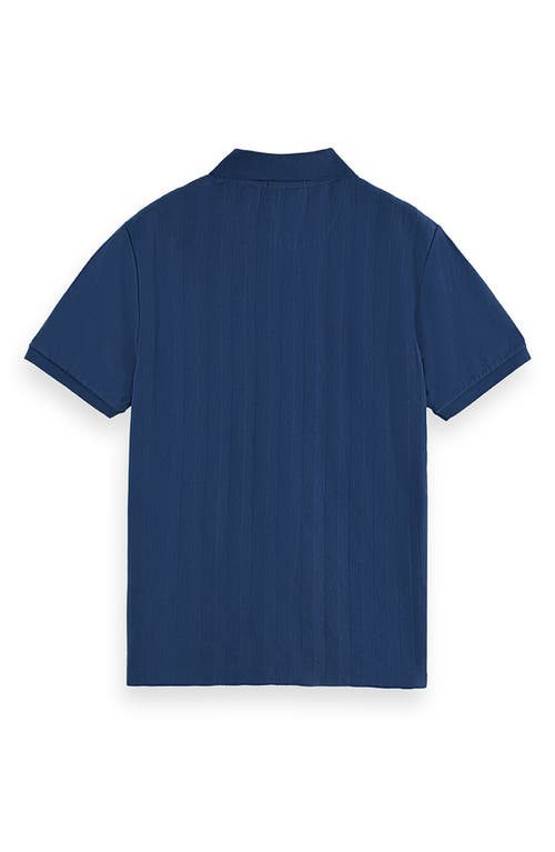 Scotch & Soda Popcorn Piqué Zip Polo