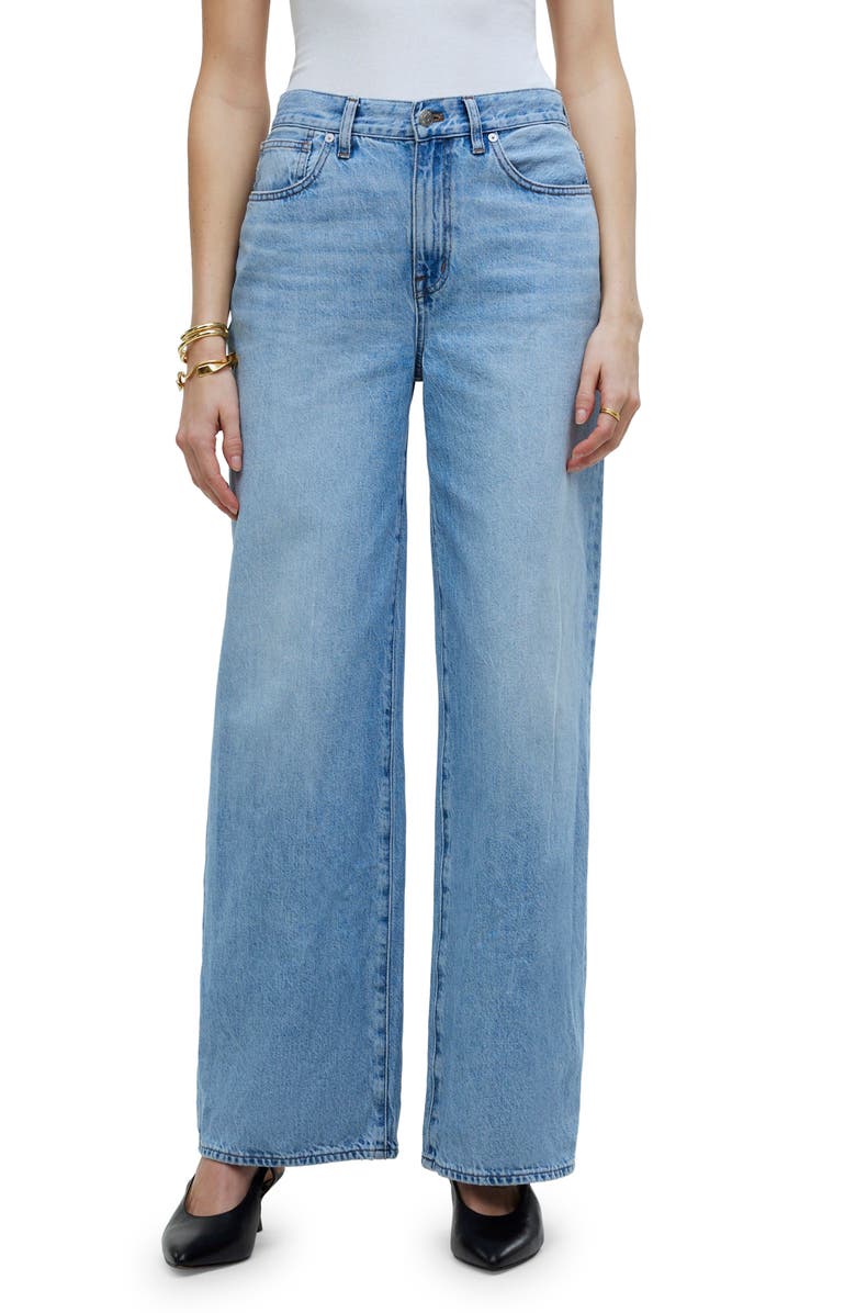 Madewell Superwide Leg Jeans, Main, color, Ahern Wash
