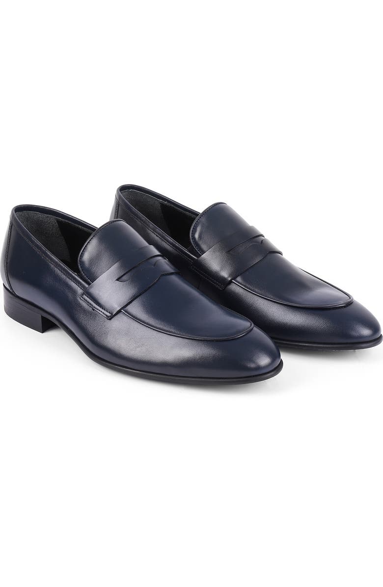 VELLAPAIS Decalle Penny Loafer, Alternate, color, Navy Blue