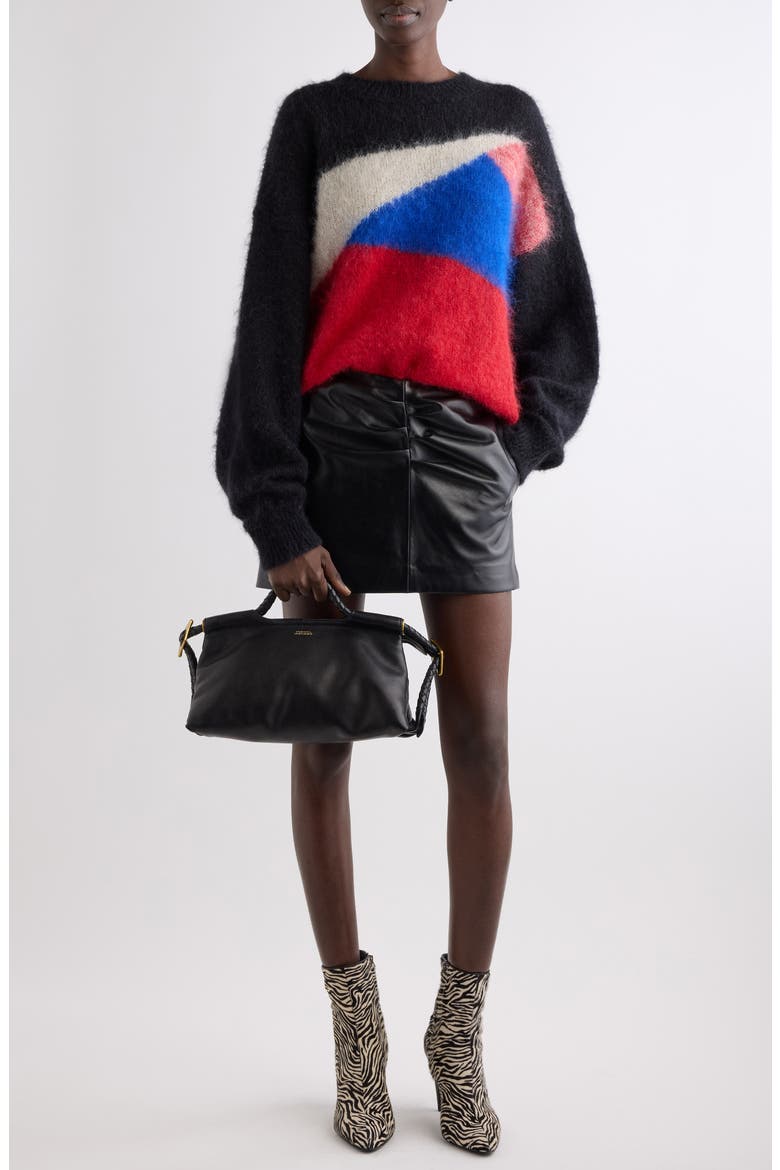 Leoncia Geometric Mohair Blend Sweater, Alternate, color, MULTICOLOR