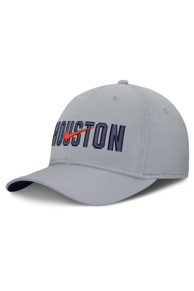 Men's Nike  Gray Houston Astros Primetime Rise Dri-FIT Flex Hat, Main, color, Gray
