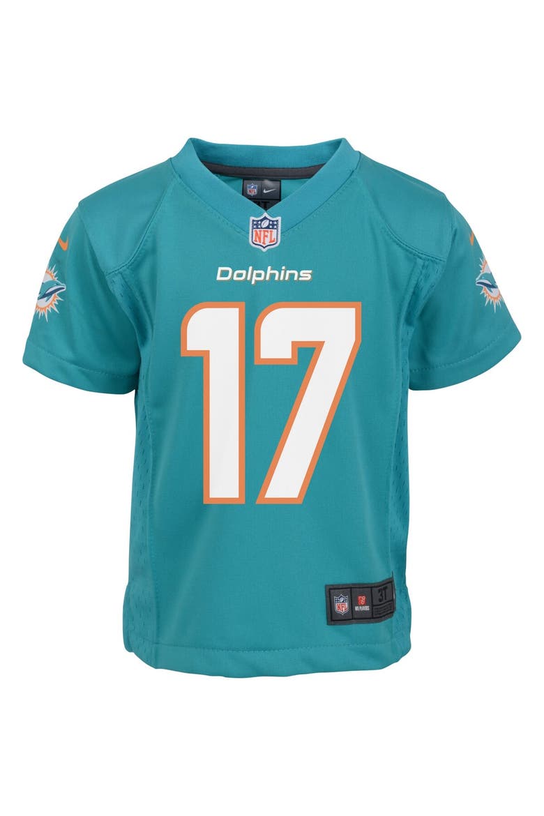 Infant Nike Jaylen Waddle Aqua Miami Dolphins Player Game Jersey, Alternate, color, Aqua