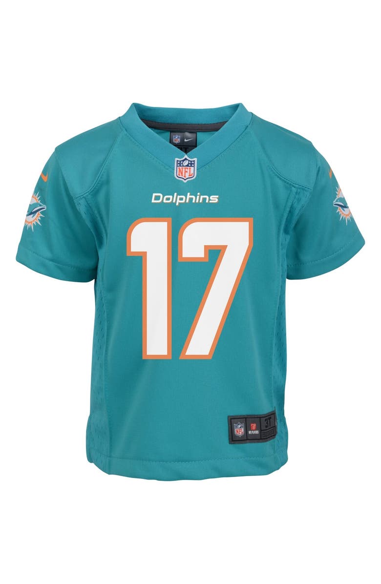 Nike Infant Nike Jaylen Waddle Aqua Miami Dolphins Player Game Jersey, Alternate, color, Aqua