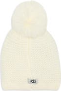 UGG® Chunky Knit Beanie with Pom