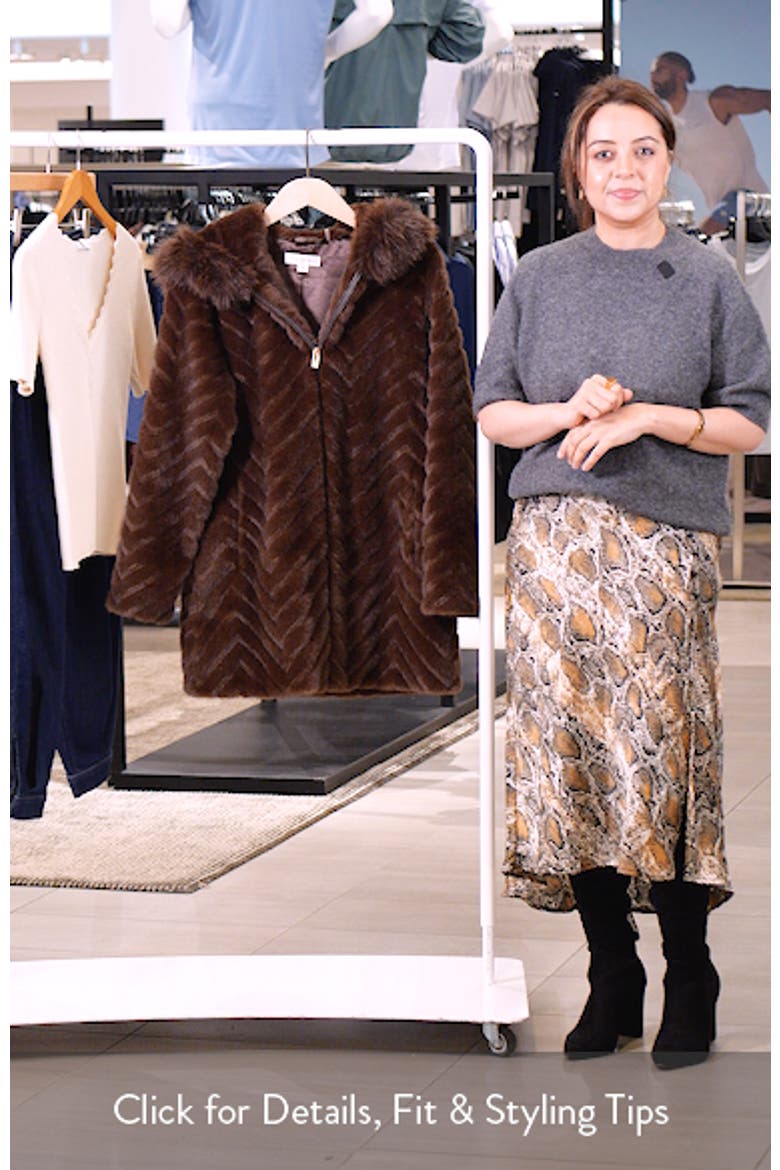 Faux Fur Hooded Coat video