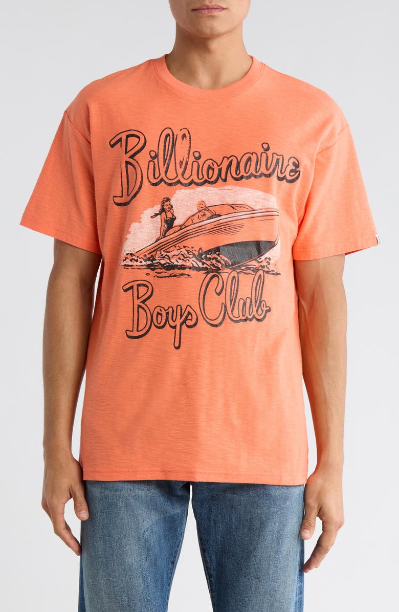 Billionaire Boys Club Cruise Graphic T-Shirt, Main, color, Coral Quartz