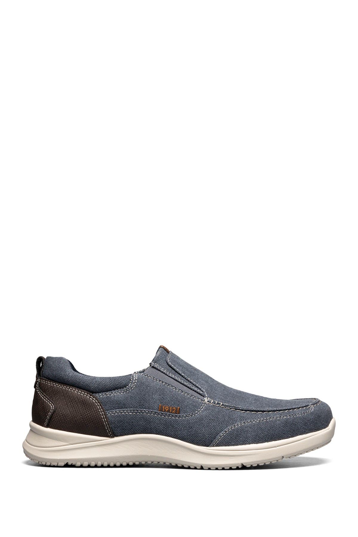 NUNN BUSH Conway Canvas Slip-On Sneaker - Wide Width Available, Alternate, color, Dark Blue Canvas