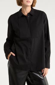 AllSaints Avril Cotton Button-Up Shirt