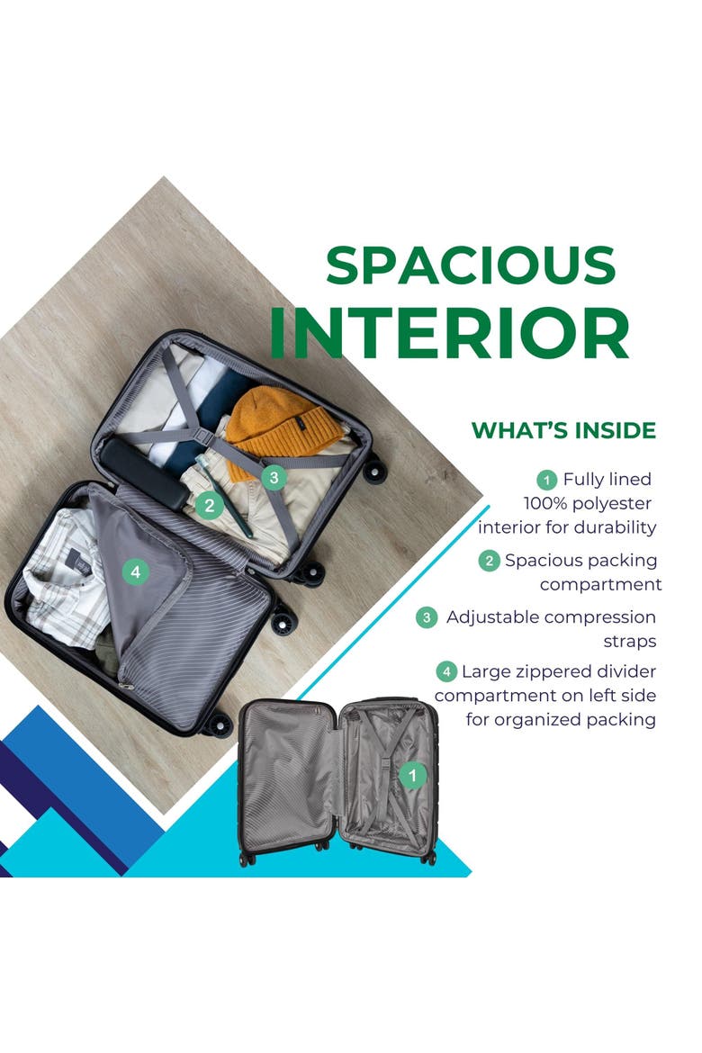 Silverton Hardside Expandable 20" Carry On Spinner Luggage, Alternate, color, Papaya Punch