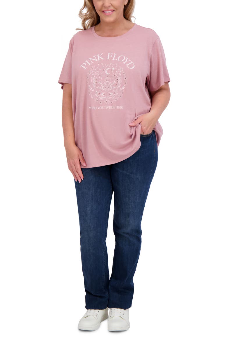 Pink Floyd Butterfly Graphic T-Shirt, Alternate, color, NOSTALGIA ROSE