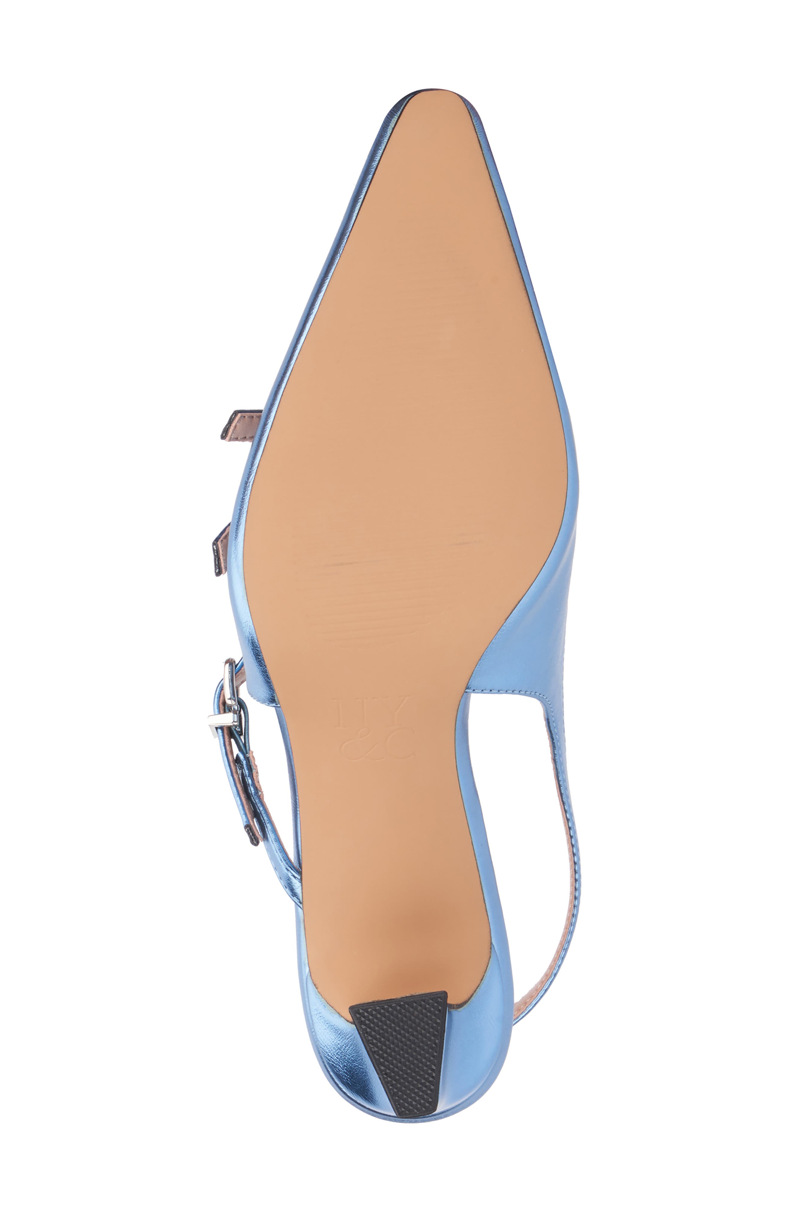 NEW YORK AND COMPANY Imari Slingback Pump, Alternate, color, Blue Metallic