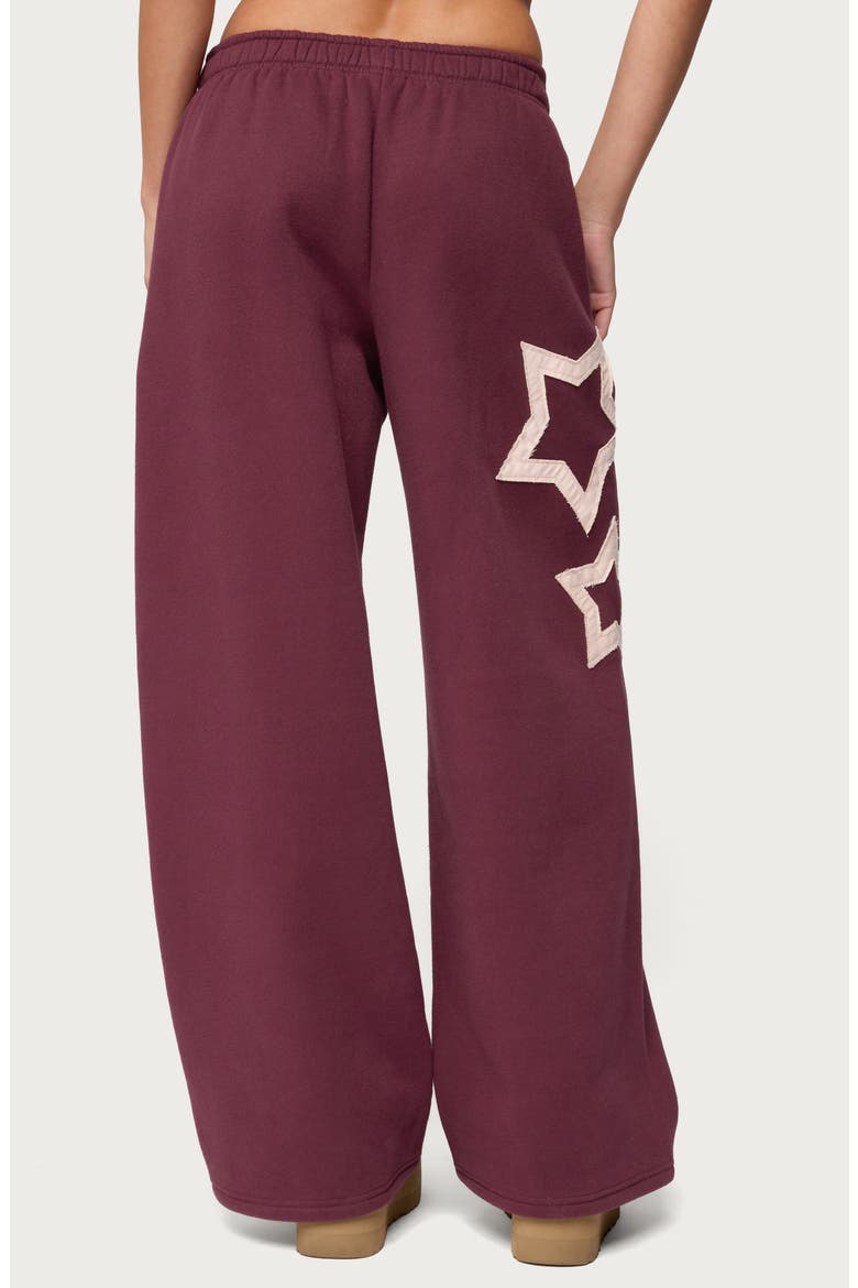 Starly Straight Leg Sweatpants, Alternate, color, BURGUNDY