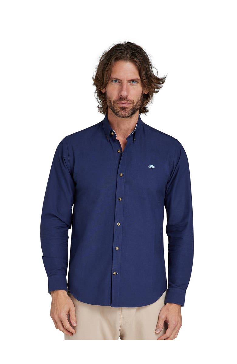 Raging Bull Classic 2 Pack Long Sleeve Oxford, Alternate, color, Navy/White