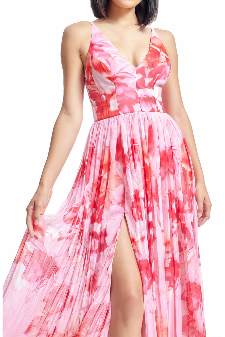 Alyssa Floral Gown, Alternate, color, BLUSH MULTI