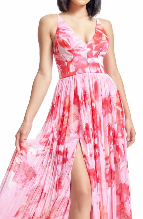 DRESS THE POPULATION DRESS THE POPULATION ALYSSA FLORAL GOWN 