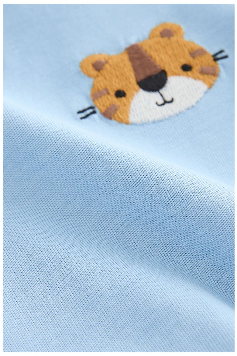 Kids' Lion Embroidered T-Shirt, Alternate, color, BLUE